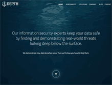 Tablet Screenshot of depthsecurity.com